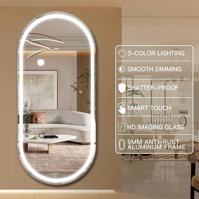 FENNIO 71" x 32" Large Wall Mounted Mirror - Image 5