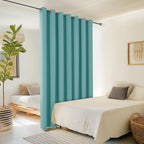 ChrisDowa Room Divider Curtain 108 Inches Long, Wide Blackout Sliding Door - Image 2