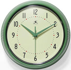 Infinity Instruments LTD. Retro 12 inch Silent Sweep Non-Ticking Mid Century by InfinityInstruments