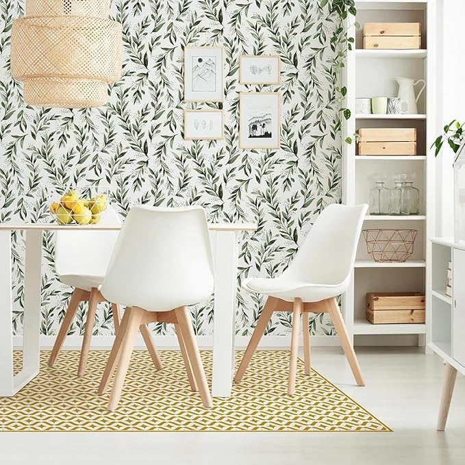 Livebor Green Leaf Wallpaper Peel and Stick Olive Leaf Contact Paper 17.7inch x - Image 7
