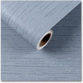 CRE8TIVE Grasscloth Peel and Stick Wallpaper Textured Blue Grass Cloth by CRE8TIVE