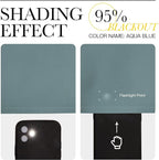 NICETOWN Greyish Blue Blackout Curtains Panels - Image 5