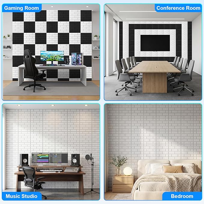 12 Pack Acoustic Panels, Sound Proof Foam Panels - Image 7