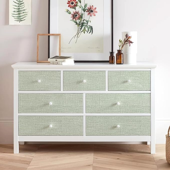 Amiya Grasscloth Wallpaper Sage Green Peel and Stick Faux Fabric Linen Contact - Image 2