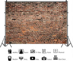 YYNXSY 8X6FT Brown Brick Wall Background Primary Color Brick Background Large - Image 4