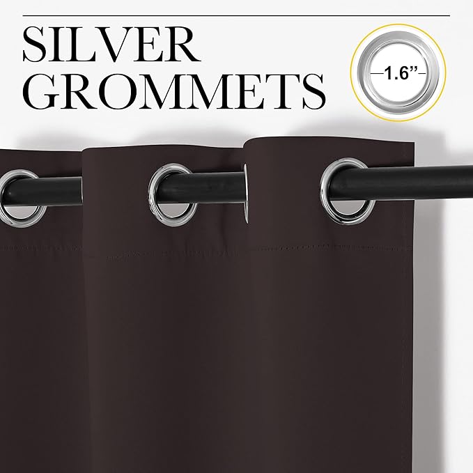 NICETOWN Energy Smart Thermal Insulated Solid Grommet Blackout Curtains/Drapes - Image 3