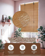 27" Wx72 H Bamboo Blinds Roller Shades - Image 5