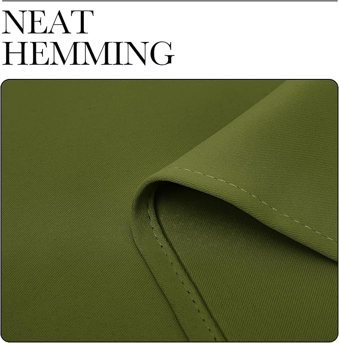 NICETOWN Olive Green Blackout Curtains 90 inches Length - Image 6
