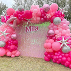 COKAOBE Iridescent Pink Shimmer Wall Backdrop, Photo Backdrops - Image 7