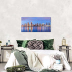 San Diego Skyline Wall Art Night View USA Cityscape Wall Decor Nature Sunset - Image 4