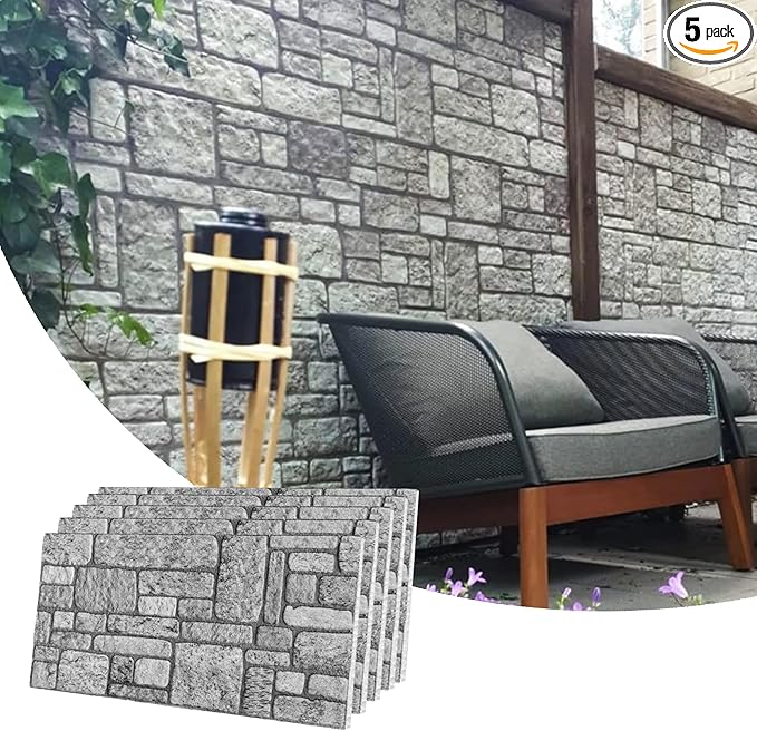 Dundee Deco 3D Wall Panels Faux Brick by DundeeDeco