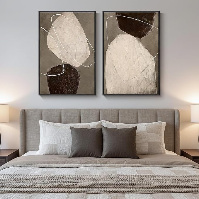 Framed Modern Abstract Wall Art - Image 2