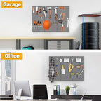 Pegboard Smith Metal Pegboard Panels 12" x 24", 3 Pack Black Wall Mounted Tool - Image 8