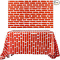 Chuangdi 2pcs 4.5 x 9 Feet Brick Wallpaper Peel and Stick Backdrop Tablecloth by Chuangdi
