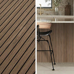 4-Piece Wood Slat Wall Panel for Interior Wall Decor Noise Cancelling 47.2" x - Image 4