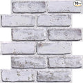 COMSTICKC 3D Faux Brick Wall Panel Peel and Stick, Small Size, Ultra-Light PVC by COMSTICKCDECOR