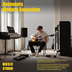 6-Pack Acoustic Panels, 6-Piece 24" X 24" High Density Sound Absorbing Panels - Image 2