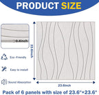 6 PCS Acoustic Panels, 23.6x23.6'' Self-Adhesive Soundproof Wall Panels - Image 7