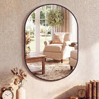 Sweetcrispy 20" x 30" Black Bathroom Mirror - Image 4