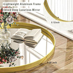 30 inch Round Bathroom Mirror, Living Room, Hanging or Leaning - Image 4