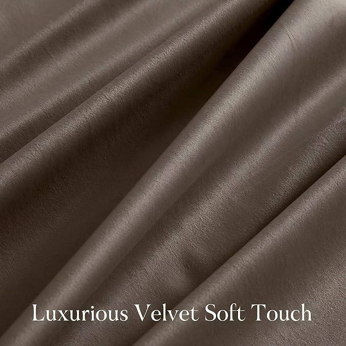 NICETOWN Blackout Velvet Curtains 102 inches Long - Image 5