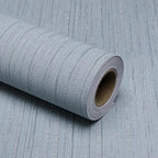 Grey Blue Grasscloth Peel and Stick Wallpaper 15.74" x 196.85" Textured Neutral by MANONIRIA