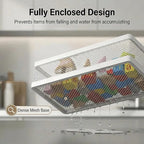PUSDON Mesh Shower Caddy Wall Mount, Heavy Duty Adhesive Bathroom Shelf - Image 5