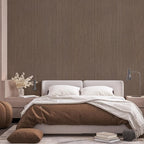 Brown Grasscloth Peel and Stick Wallpaper Texture Contact Paper A Set of 15.7" - Image 4