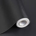 118"x17.7" Black Peel and Stick Wallpaper Black Contact Paper Decorative Self by SAFIYYA