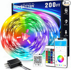 DAYBETTER LED Strip Lights 200 ft, Smart App Control Lighting Bedroom Rome Decor by DAYBETTER