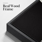 Framed Black and White Abstract Wall Art, Large Modern Canvas Prints Paintings - Image 4