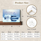 EOBTAIN Zen Bathroom Wall Art Blue Butterfly and Flower Stone Relaxing Just - Image 7