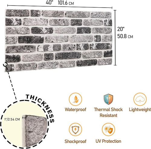 3D Faux Brick Wall Panels – Lightweight Styrofoam Cladding - Image 2