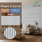 Wood Veneer Sound Panels, 10 Pack 47.2”x23.6” Wall Panels, Decorative Acoustic - Image 2
