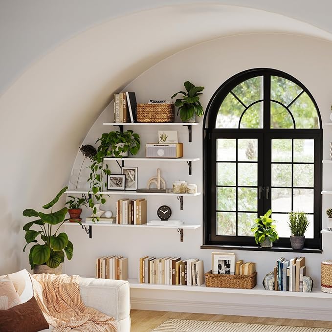 DINZI LVJ Long Wall Shelves, 31.5 x 7.9 x 6.1 Inches, Easy-to-Install, Large - Image 8