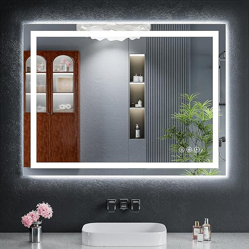40"x30" LED Bathroom Mirror by MYSUNORIA