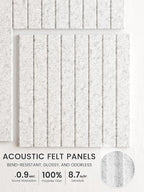 Bumusty Large Cork Board Alternative-48 x 36" Felt Bulletin Board Tiles - Image 3