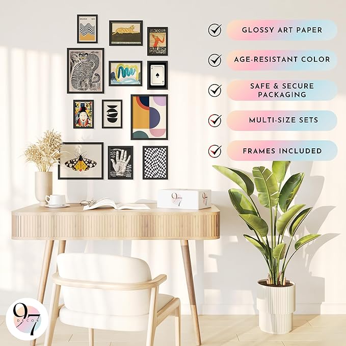97 Decor Eclectic Wall Art Framed - Image 5