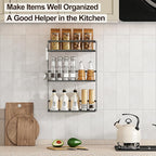 Godboat Bathroom Organizers and Storage, 3-Tier Wall Shelves, Over Toilet Rack - Image 6