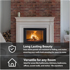CONCORD WALLCOVERINGS ™ 3D Red Faux Brick Wall Panels - Image 6