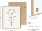 HAUS AND HUES Grey Floral Wall Art - Image 3