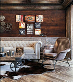 Dimoon 236"x17.7"Peel and Stick Wood Wallpaper Red Brown Wood Paper Red Dark - Image 3