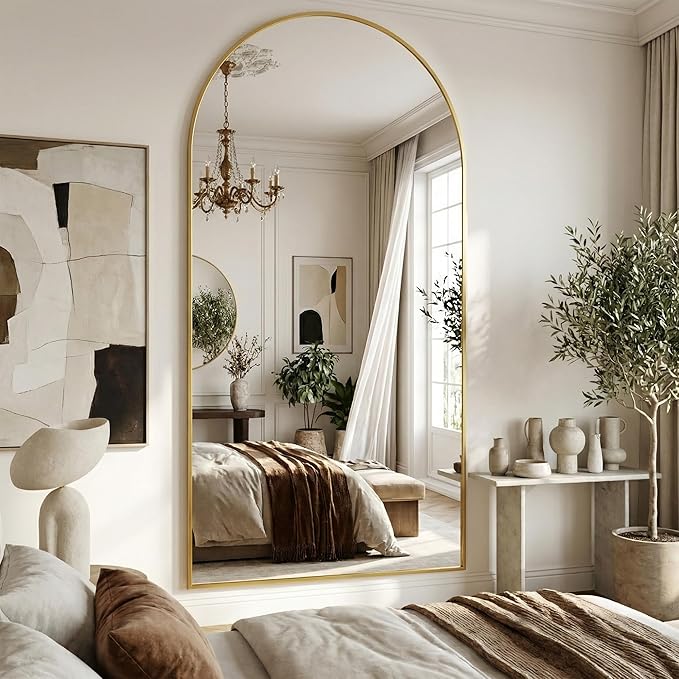Suidia 86"x46" Arched Full Length Mirror - Image 3