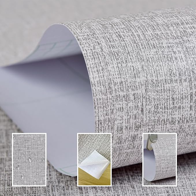 Yancorp 24" Wide Textured Fabric Wallpaper - Image 2