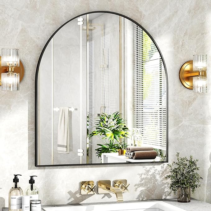 XRAMFY 31"x32" Arched Wall Mirror - Image 3