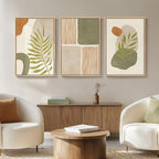 Large Framed Tropical Boho Wall Art - Image 4