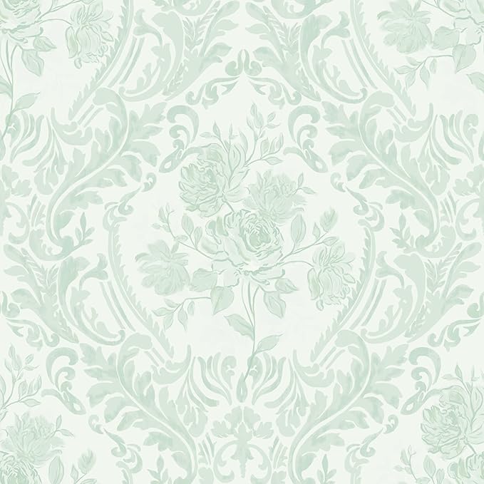 Ismoon Peel and Stick Wallpaper Vintage Floral Contact Paper Boho Watercolor by Ismoon