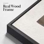 Framed Black and White Neutral Abstract Wall Art, Modern Canvas Prints - Image 5