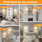 Battery Operated Wall Sconces Set Of 2, Wireless Battery Wall Light - Image 8