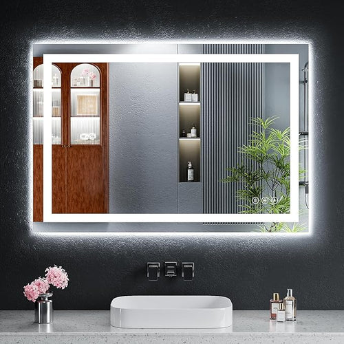 38"x26" LED Bathroom Mirror by MYSUNORIA
